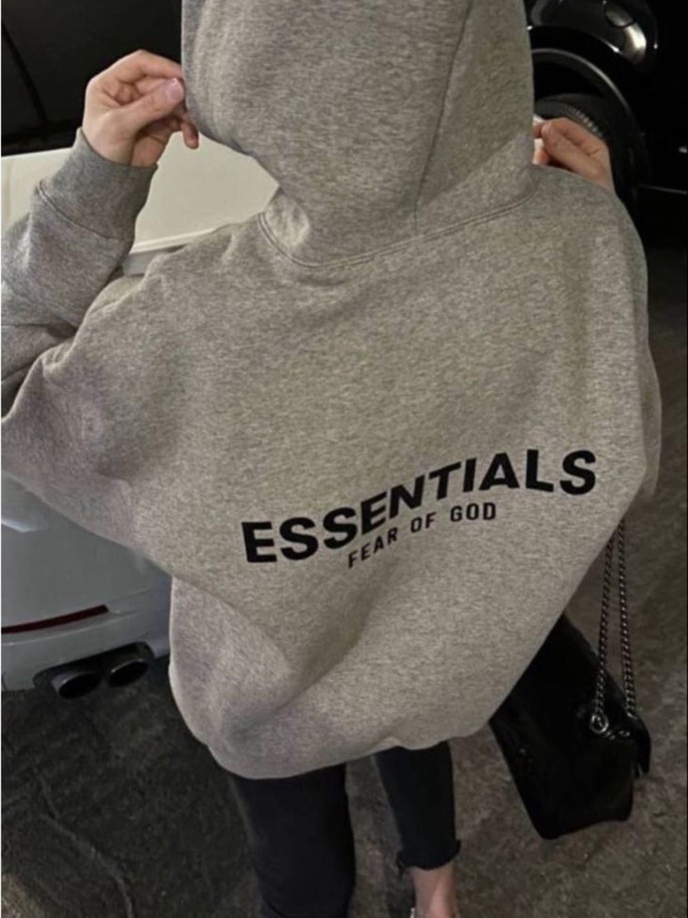 PacSun ESSENTIALS dark oatmeal Hoodie